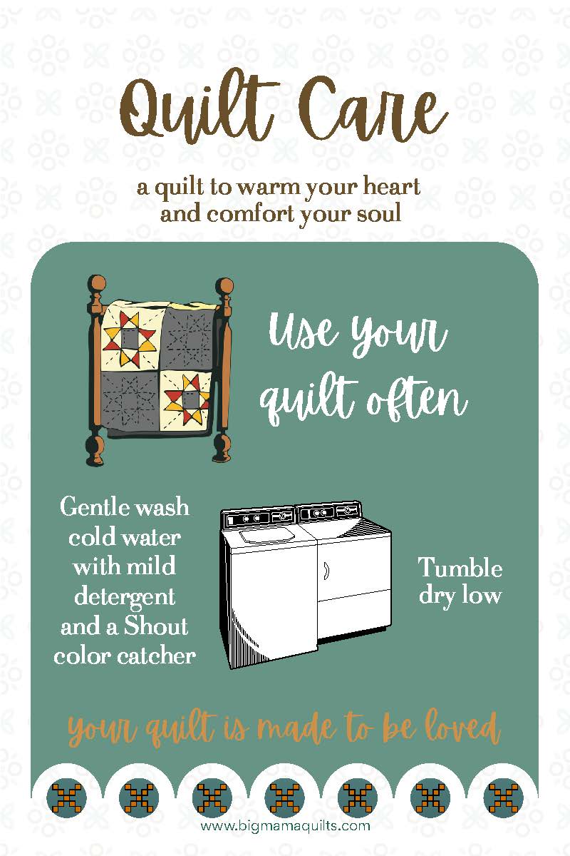 Quilt Care Card - DIGITAL